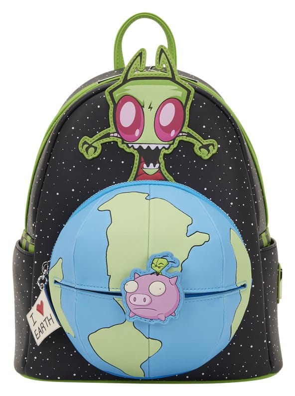 🧪 LAB | SU ORDINAZIONE Nickelodeon by Loungefly Mini Backpack Invader Zim Glow