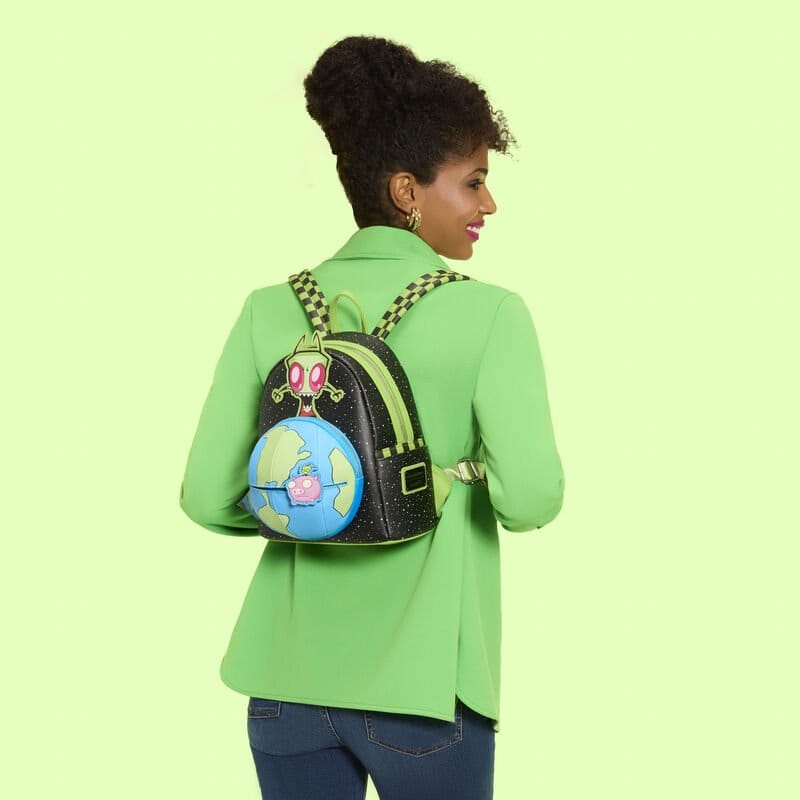 🧪 LAB | SU ORDINAZIONE Nickelodeon by Loungefly Mini Backpack Invader Zim Glow