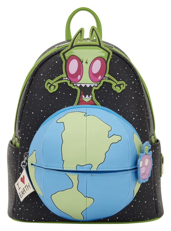 🧪 LAB | SU ORDINAZIONE Nickelodeon by Loungefly Mini Backpack Invader Zim Glow