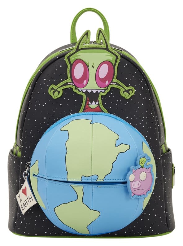 🧪 LAB | SU ORDINAZIONE Nickelodeon by Loungefly Mini Backpack Invader Zim Glow