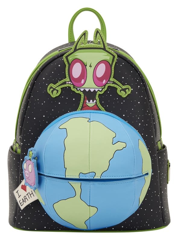 🧪 LAB | SU ORDINAZIONE Nickelodeon by Loungefly Mini Backpack Invader Zim Glow