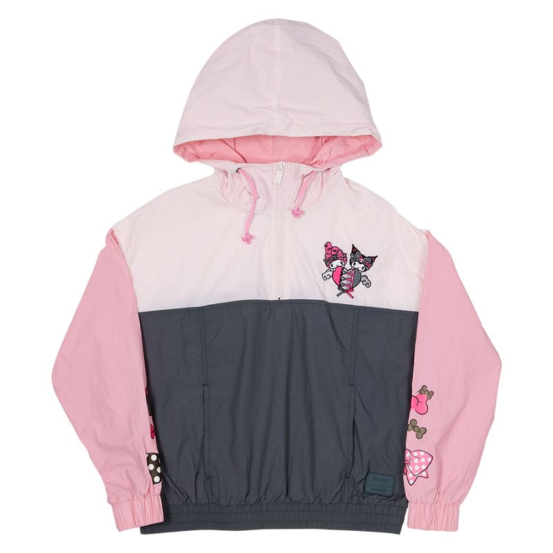 MADE TO ORDER Sanrio by Loungefly Windbreaker Jacket My Melody and Kuromi Size XL