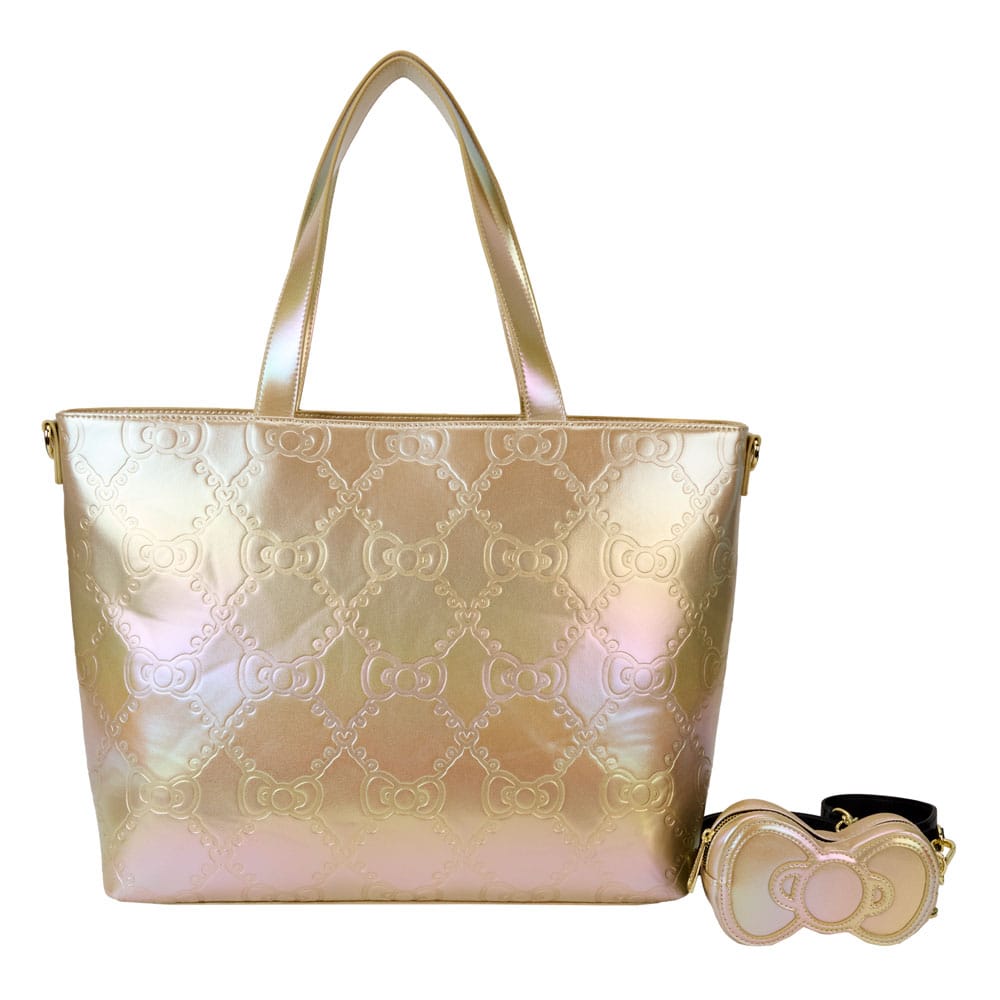 SU ORDINAZIONE Hello Kitty by Loungefly Tote Bag 50th Anniversary Gold *PREZZO SPECIALE*