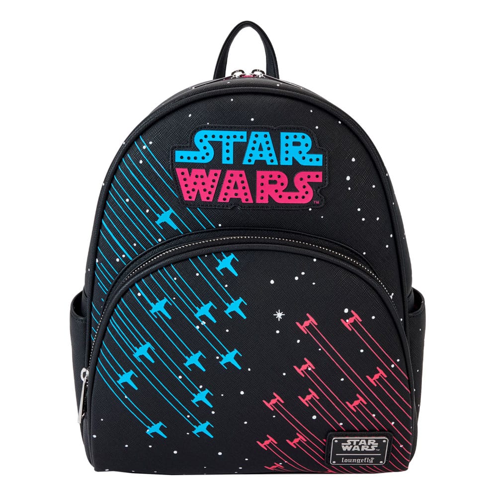 AUF BESTELLUNG Star Wars von Loungefly Rucksack Mini Neon 70er *SONDERPREIS*