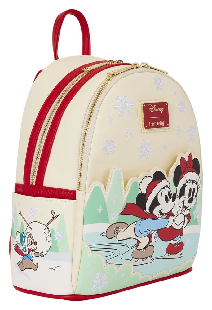 🧪 LAB | PREORDINE+ 01/2027 Mickey & Friends by Loungefly Mini Backpack with Headband Holder Ice Skating