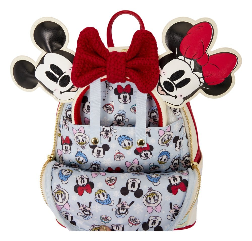 🧪 LAB | PREORDINE+ 01/2027 Mickey & Friends by Loungefly Mini Backpack with Headband Holder Ice Skating