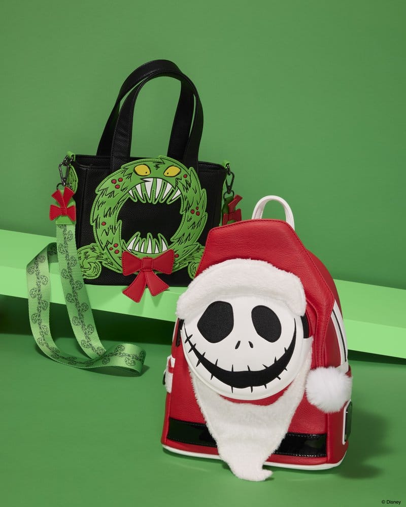 🧪 LAB | PREORDINE+ 01/2027 Nightmare before Christmas by Loungefly Mini Backpack Jack Skellington Sandy Claws