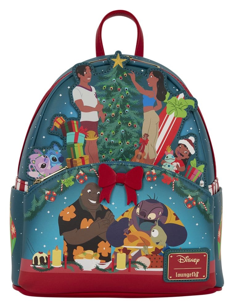 🧪 LAB | PREORDINE+ 01/2027 Lilo & Stitch by Loungefly Mini Backpack Holiday Celebration