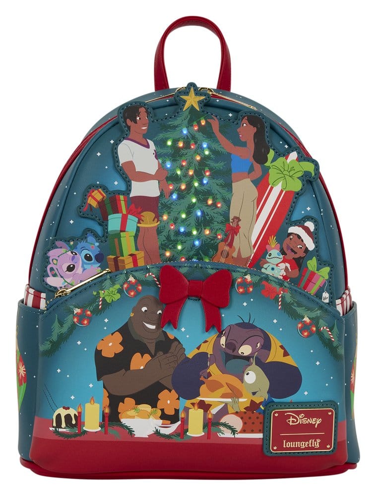 🧪 LAB | PREORDINE+ 01/2027 Lilo & Stitch by Loungefly Mini Backpack Holiday Celebration