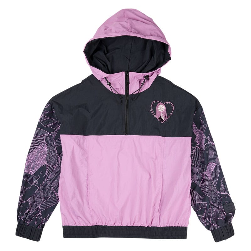 Auf Bestellung gefertigt: Nightmare Before Christmas Windbreaker-Jacke „Sally“ von Loungefly, Größe XL