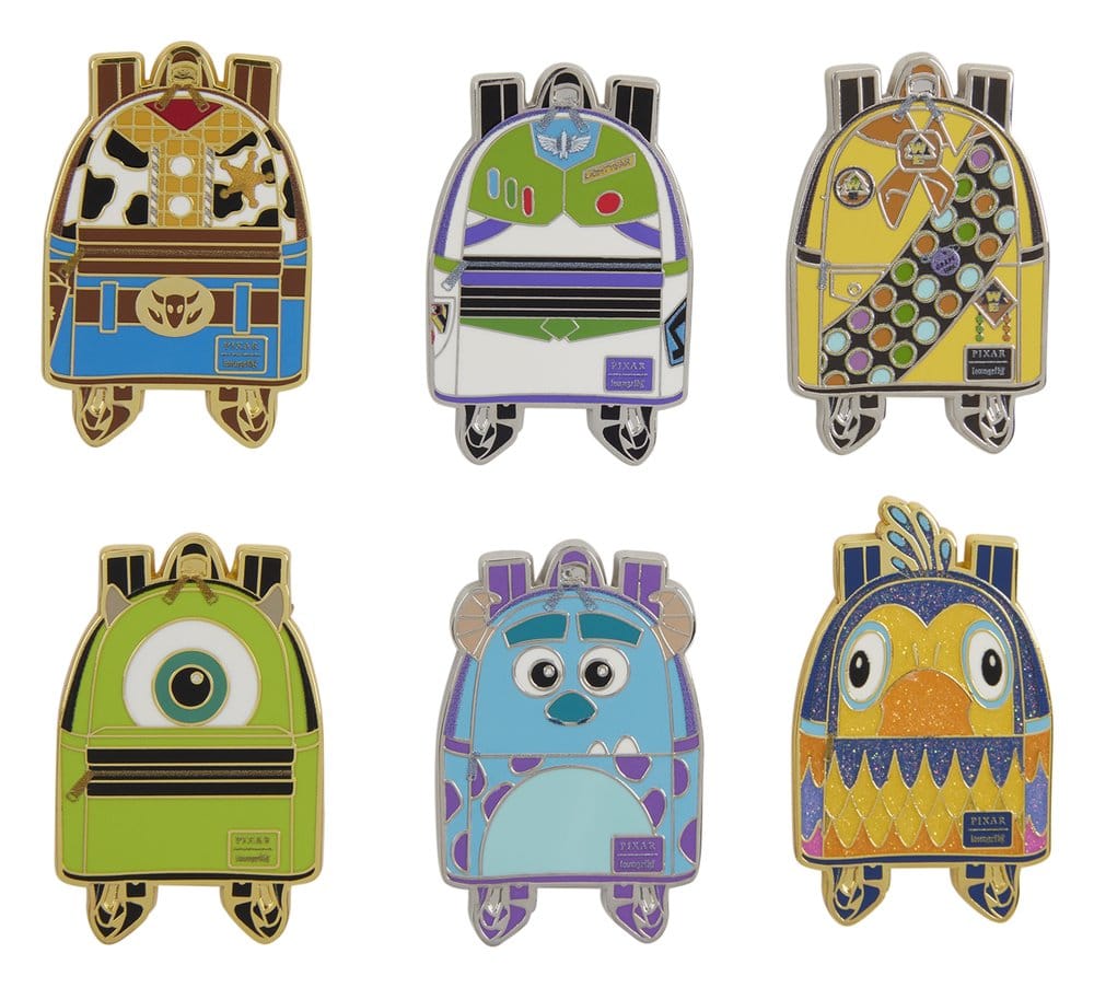 🧪 LAB | PREORDINE+ 11/2026 Disney/Pixar by Loungefly Enamel Pins Mini Backpack Blind Box Assortment (12)