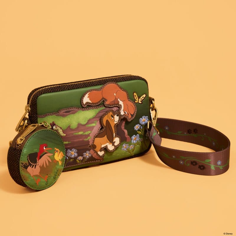 🧪 LAB | SU ORDINAZIONE The Fox and the Hound by Loungefly Canvas Tote Bag Tod & Vixey