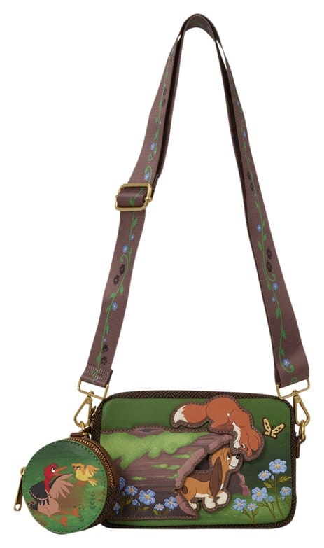 🧪 LAB | SU ORDINAZIONE The Fox and the Hound by Loungefly Canvas Tote Bag Tod & Vixey