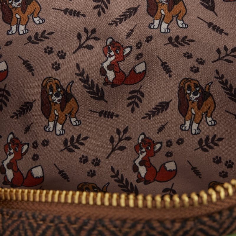 🧪 LAB | SU ORDINAZIONE The Fox and the Hound by Loungefly Canvas Tote Bag Tod & Vixey