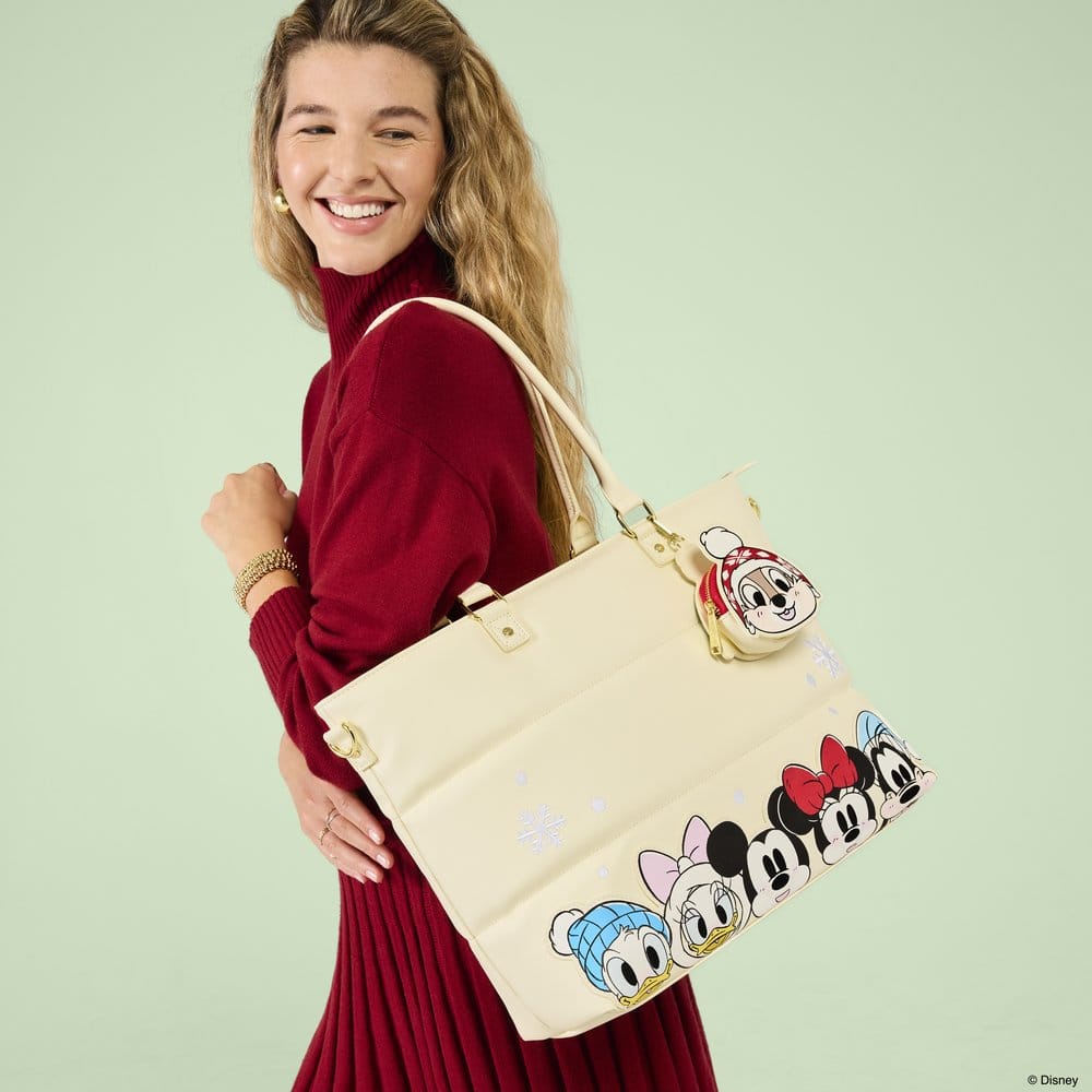 🧪 LAB | PREORDINE+ 01/2027 Mickey & Minnie by Loungefly Canvas Tote Bag Puff Quilt