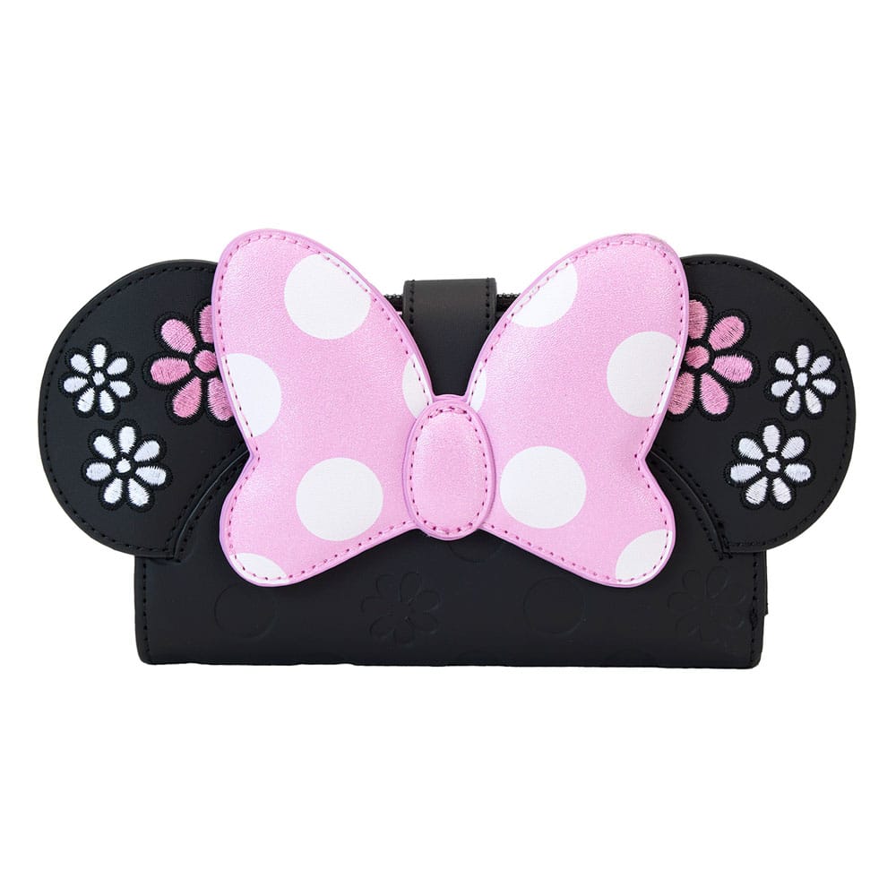 SU ORDINAZIONE Disney by Loungefly Wallet Minnie Floral Rock the Dots Flap