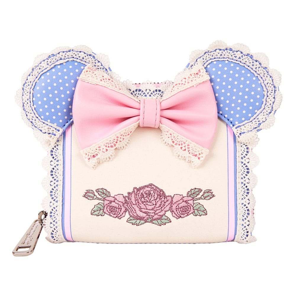 SU ORDINAZIONE Disney by Loungefly Wallet Minnie Floral and Lace Ears *PREZZO SPECIALE* ESAURITO