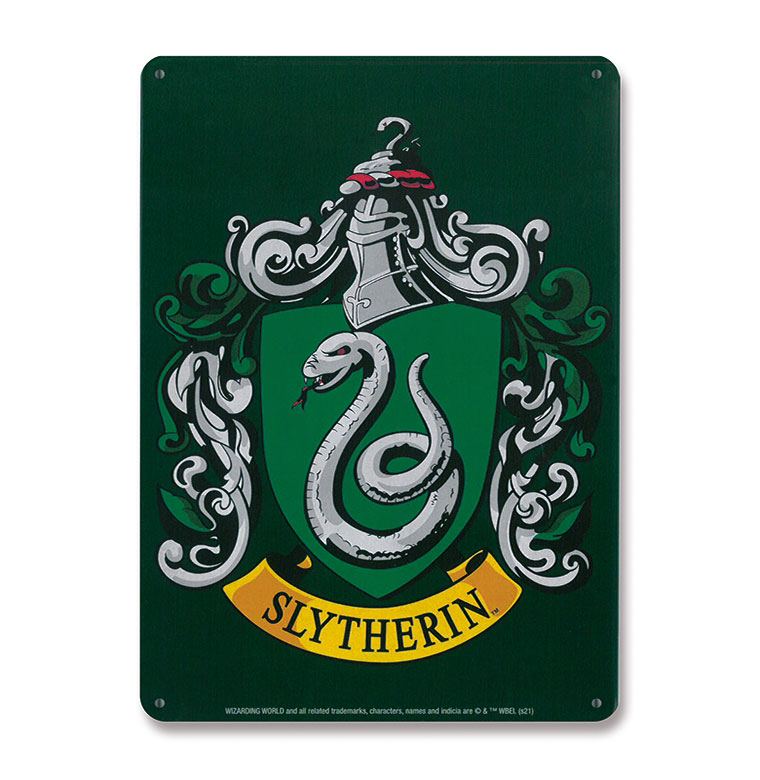 SU ORDINAZIONE Harry Potter Tin Sign Slytherin 15 x 21 cm *PREZZO SPECIALE*