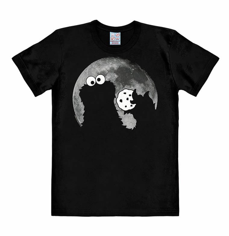 SU ORDINAZIONE Sesame Street Easy Fit T-Shirt Cookie Monster - Moon Size S