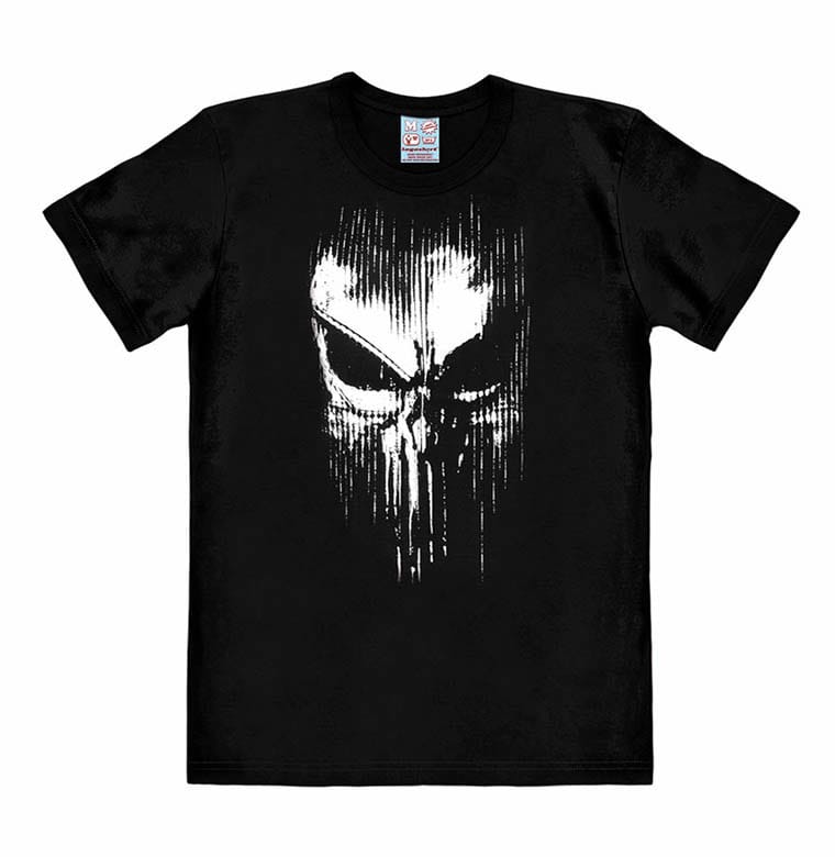 SU ORDINAZIONE Marvel Easy Fit T-Shirt Punisher - Striped Skull Size XL