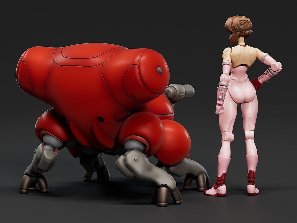 PREORDINE+ 01/2027 Ghost in the Shell PLAMAX minimum factory Plastic Model Kit Motoko Kusanagi with Fuchikoma 8 cm