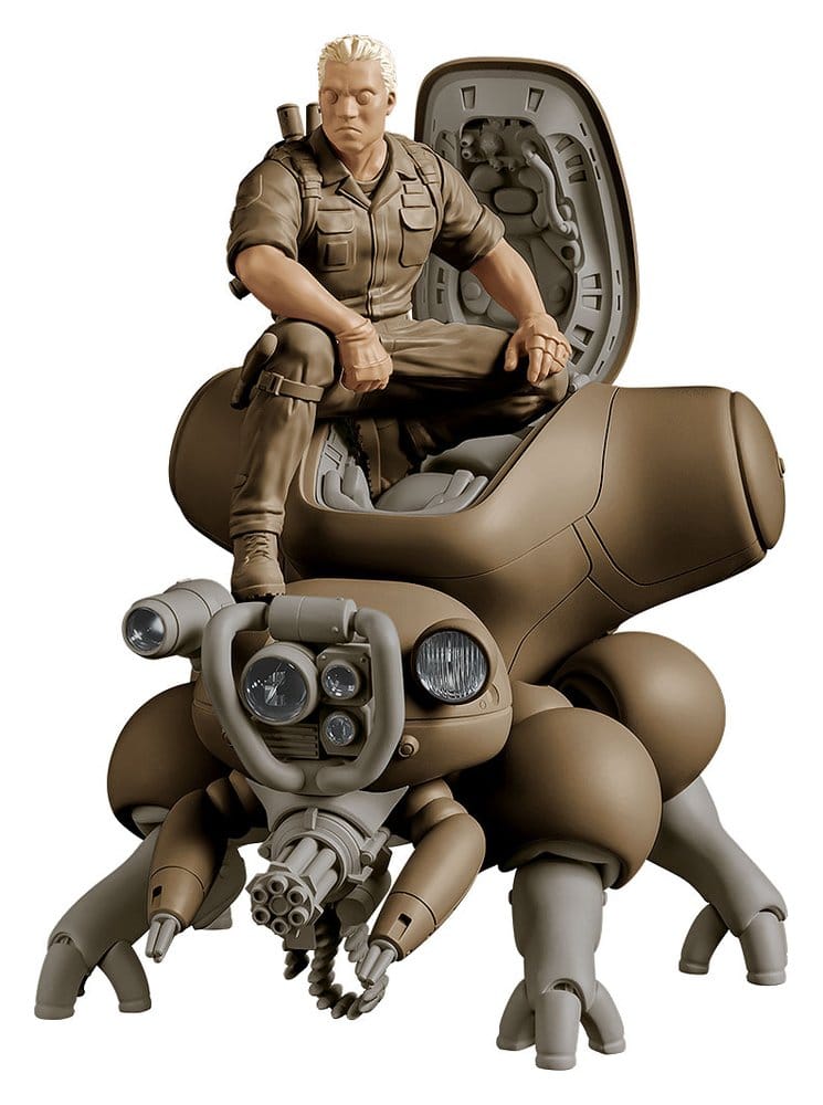 PREORDINE+ 01/2027 Ghost in the Shell PLAMAX minimum factory Plastic Model Kit Batou with Fuchikoma 8 cm