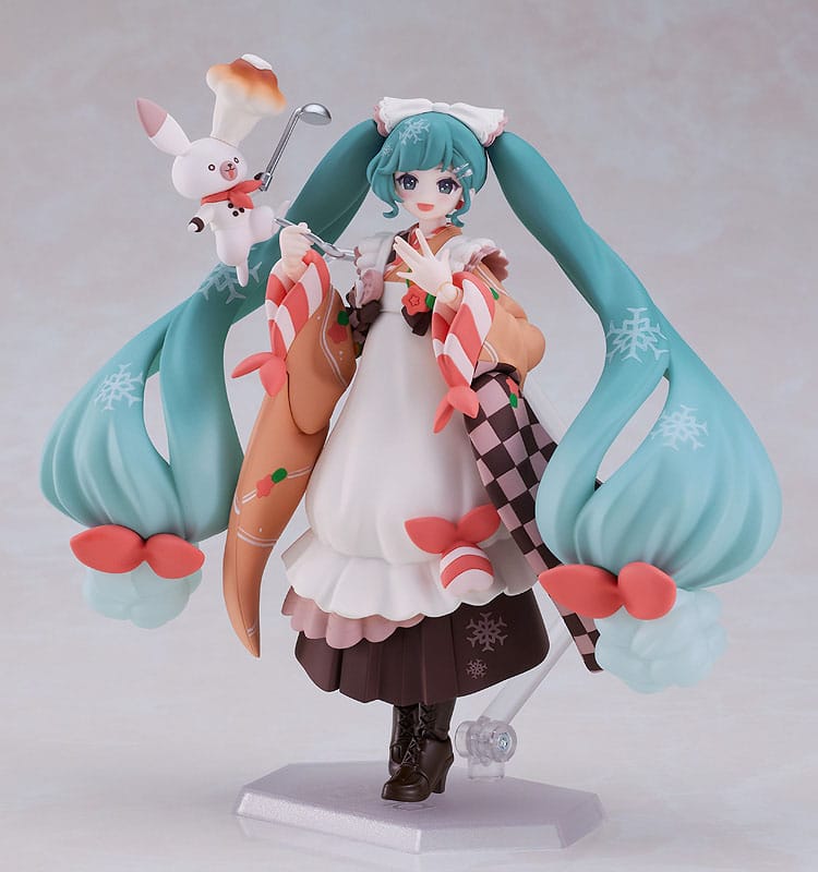 SU ORDINAZIONE Character Vocal Series 01: Hatsune Miku Figma Action Figure Snow Miku: Winter Delicacy Ver. 14 cm