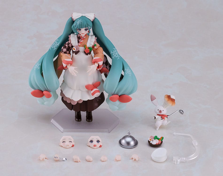 PREORDINE 11/2025 Character Vocal Series 01: Hatsune Miku Figma Action Figure Snow Miku: Winter Delicacy Ver. 14 cm (PREORDINE NON CANCELLABILE)