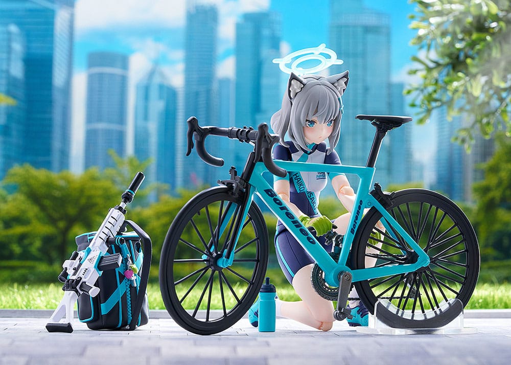 PREORDINE+ 12/2025 Blue Archive Figma Action Figure Shiroko Sunaookami Cycling DX Edition 15 cm