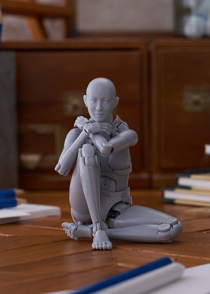 PREORDINE+ 12/2026 Figma Action Figure Nishimura Style Drawing Doll Olive Gray 21 cm