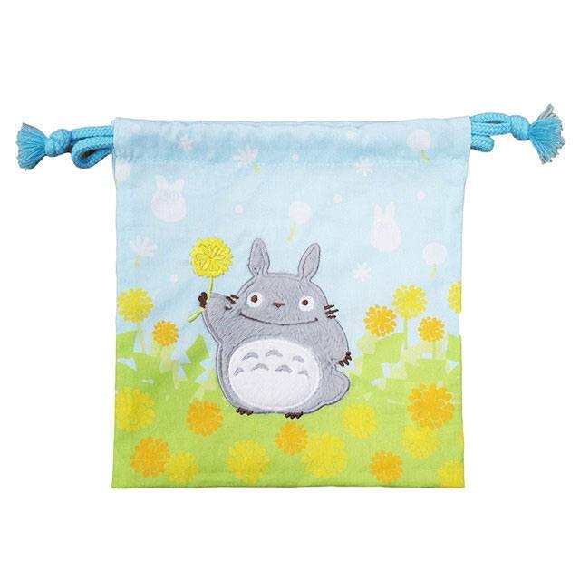 🧪 LAB | SU ORDINAZIONE My Neighbor Totoro Laundry Storage Bag Totoro with Flowers 20 x 19 cm 
