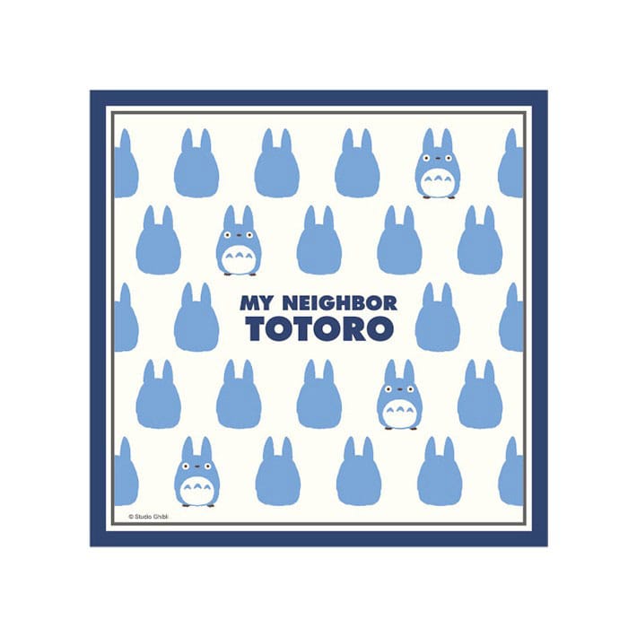 AUF BESTELLUNG Mein Nachbar Totoro Taschentuch Totoro Silhouette Blau 43 x 43 cm