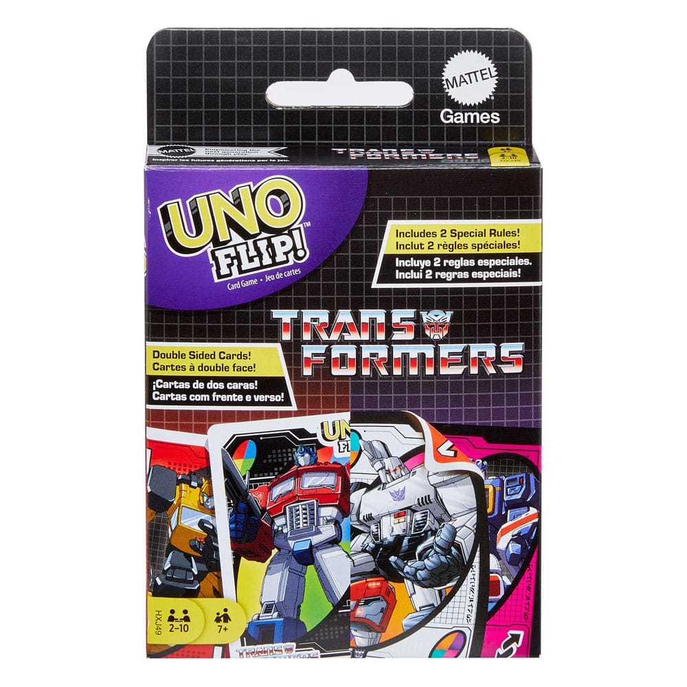 SU ORDINAZIONE Transformers UNO Flip! Card Game
