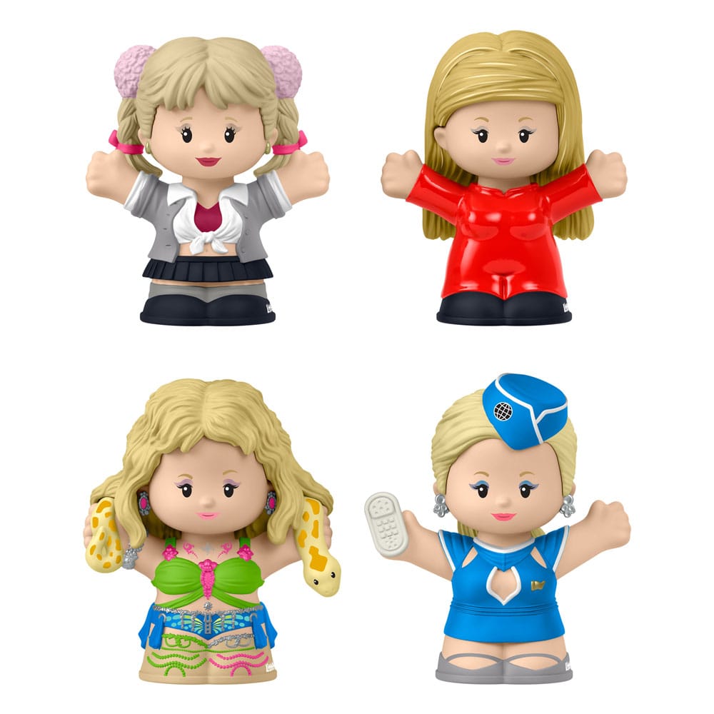 SU ORDINAZIONE Britney Spears Fisher-Price Little People Collector Mini Figures 4-Pack 7 cm