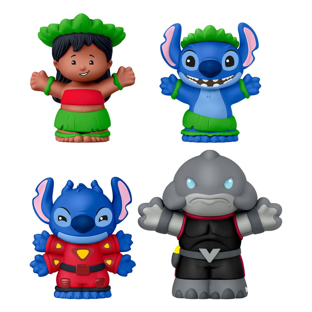 SU ORDINAZIONE Lilo & Stich Fisher-Price Little People Collector Mini Figures 4-Pack 7 cm *PREZZO SPECIALE*