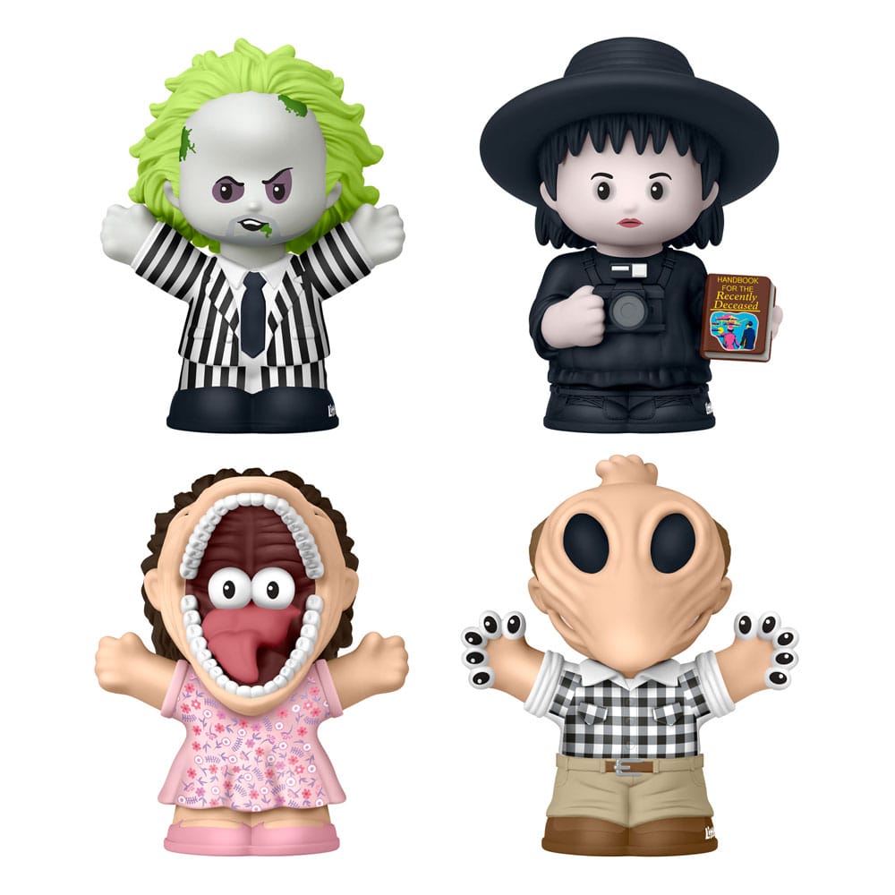 SU ORDINAZIONE Beetlejuice Fisher-Price Little People Collector Mini Figures 4-Pack 7 cm ESAURITO