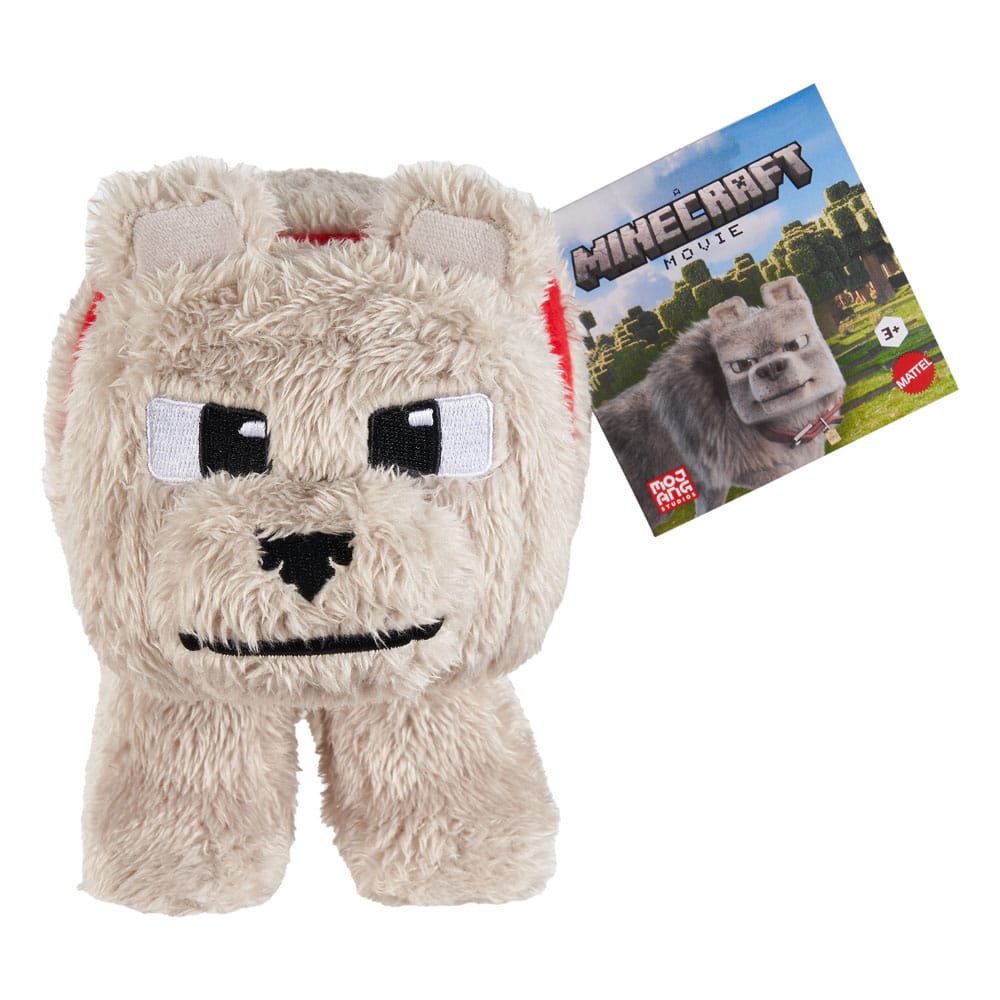 🧪 LAB | SU ORDINAZIONE A Minecraft Movie Plush Figure Dennis the Wolf 20 cm