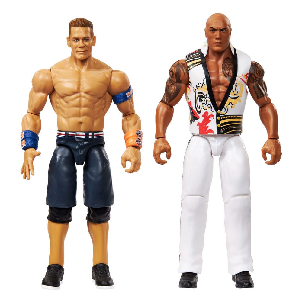 SU ORDINAZIONE WWE Main Event Showdown Action Figures The Rock Final Boss vs John Cena 2-Pack 15 cm ESAURITO