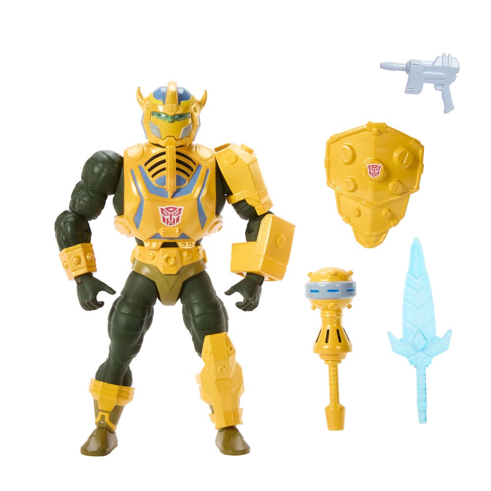 🧪 LAB | SU ORDINAZIONE Masters of the Universe x Transformers Action Figure Bumblebee Armor Man-At-Arms heo European Exclusive 14 cm