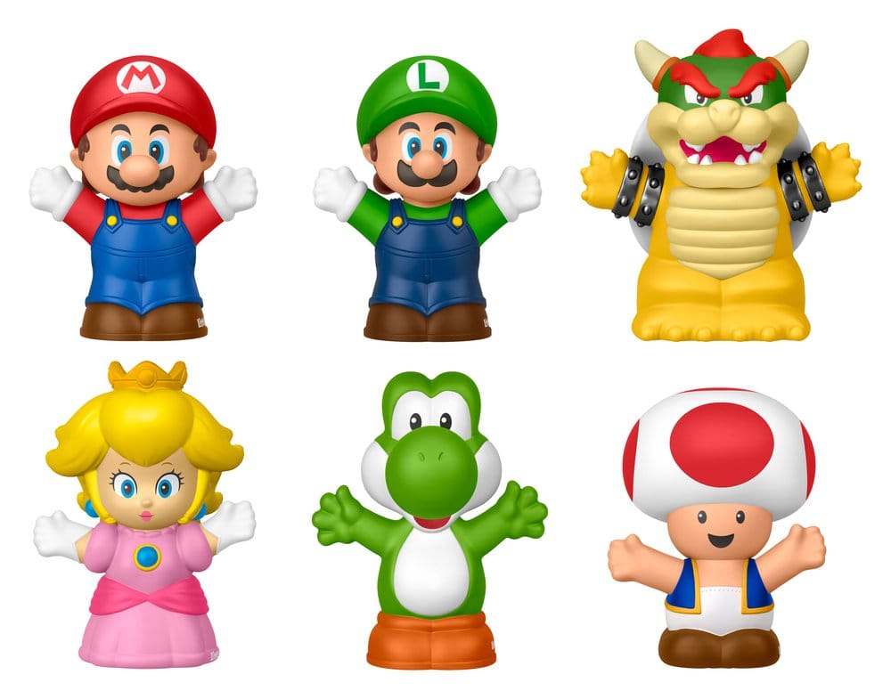 🧪 LAB | SU ORDINAZIONE My Mario Little People Collector Mini Figure 6-Pack 7 cm