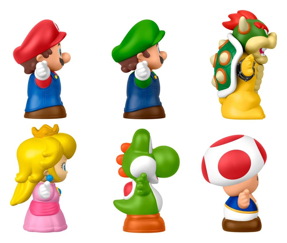 🧪 LAB | SU ORDINAZIONE My Mario Little People Collector Mini Figure 6-Pack 7 cm