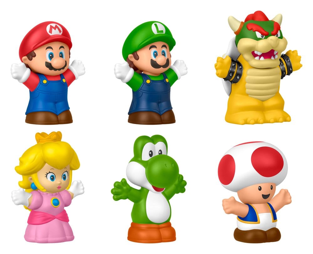 🧪 LAB | SU ORDINAZIONE My Mario Little People Collector Mini Figure 6-Pack 7 cm