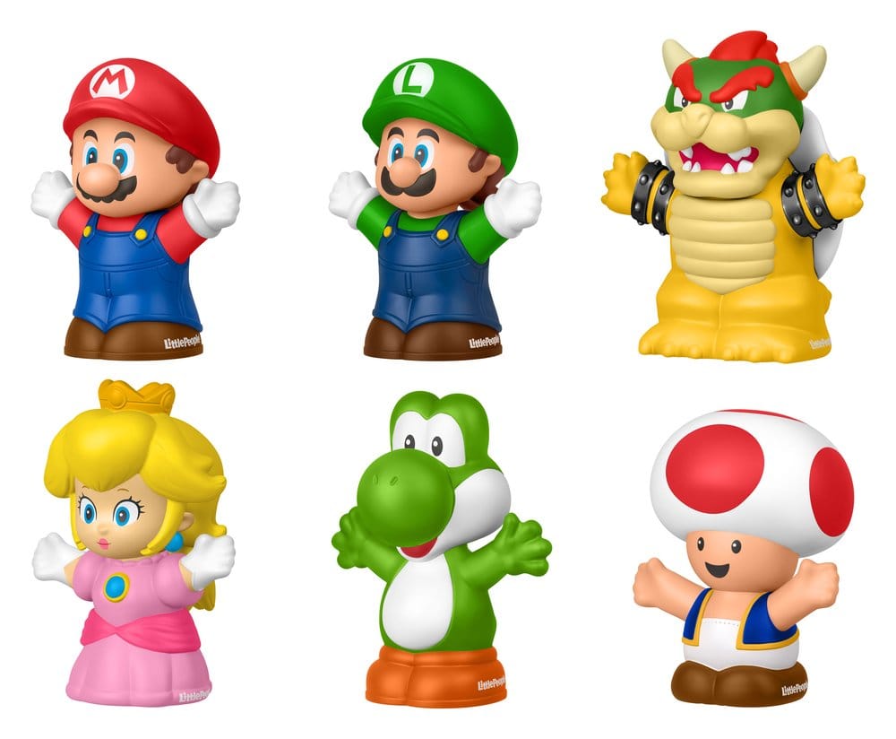 🧪 LAB | SU ORDINAZIONE My Mario Little People Collector Mini Figure 6-Pack 7 cm