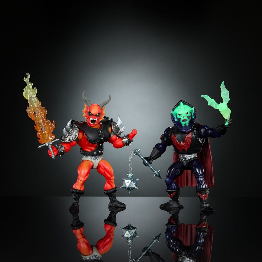 🧪 LAB | SU ORDINAZIONE Masters of the Universe x Stranger Things Origins Action Figure 2-Pack Hordak & Hellfire-Man 14 cm