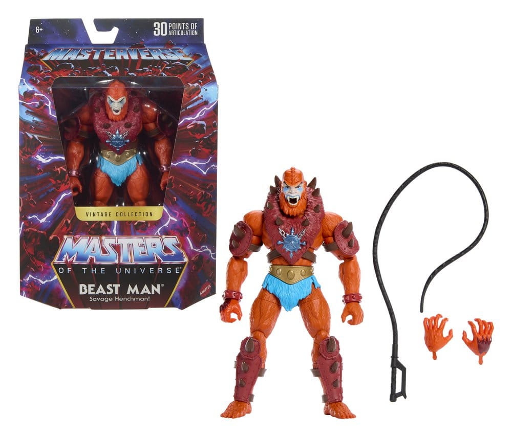 🧪 LAB | SU ORDINAZIONE Masters of the Universe Masterverse Action Figure Vintage Collection: Beast Man 18 cm