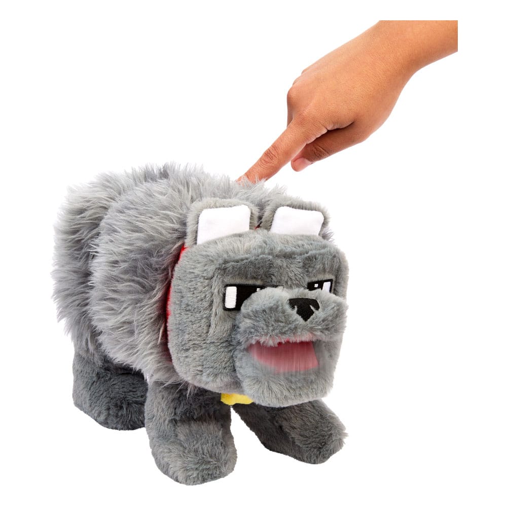 🧪 LAB | SU ORDINAZIONE A Minecraft Movie Plush Figure Dennis the Wolf 20 cm