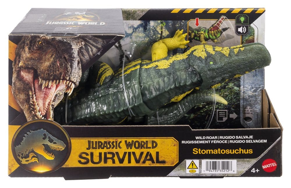 🧪 LAB | SU ORDINAZIONE Jurassic World: Survival Action Figure Wild Roar Stomatosuchus 37 cm