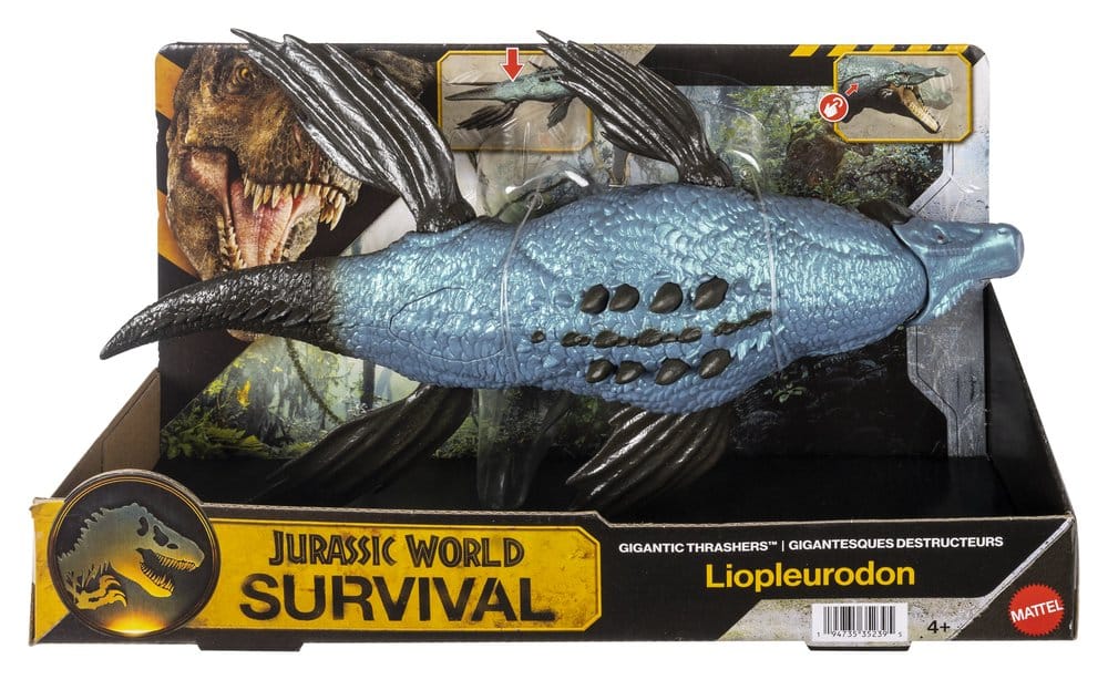 🧪 LAB | SU ORDINAZIONE Jurassic World: Survival Action Figure Gigantic Thrashers Liopleurodon 30 cm