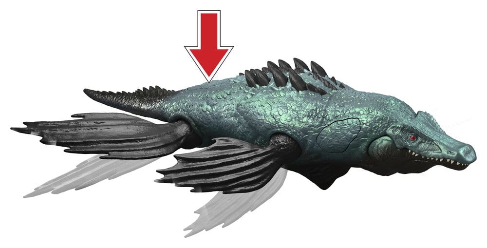 🧪 LAB | SU ORDINAZIONE Jurassic World: Survival Action Figure Gigantic Thrashers Liopleurodon 30 cm