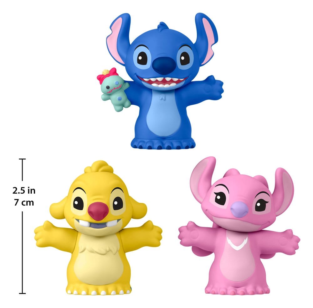 🧪 LAB | SU ORDINAZIONE Lilo & Stitch Little People Collector Mini Figure 3-Pack Stitch & The Cousins 7 cm